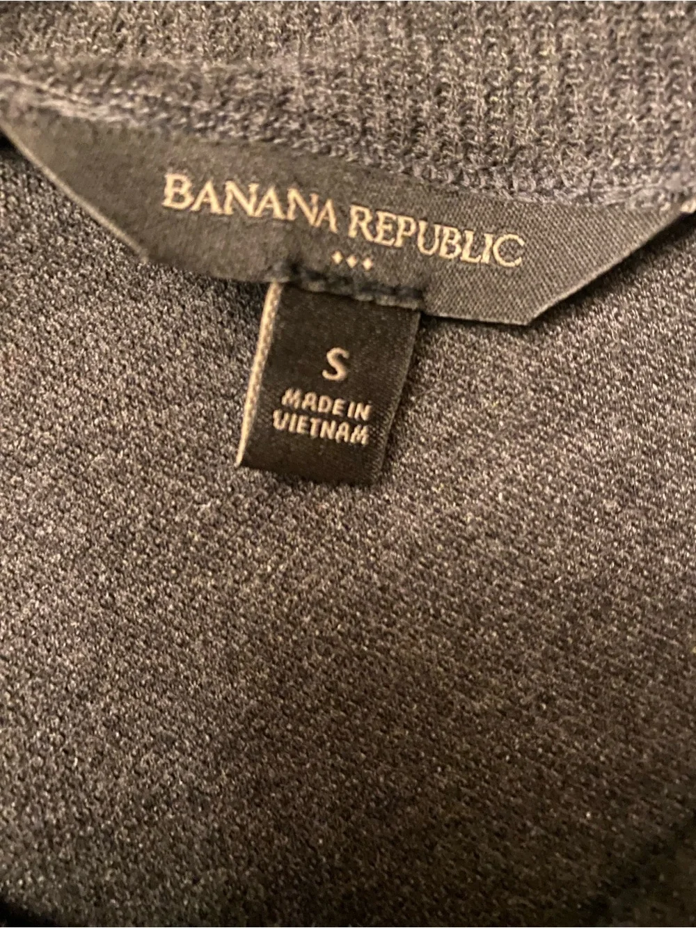 Banana Republic Men's Gray Sweater with mock turtleneck and front pocket.